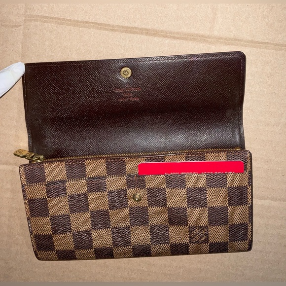 ✅ AUTHENTIC DAMIER LONG WALLET LOUIS VUITTON - Picture 3 of 11